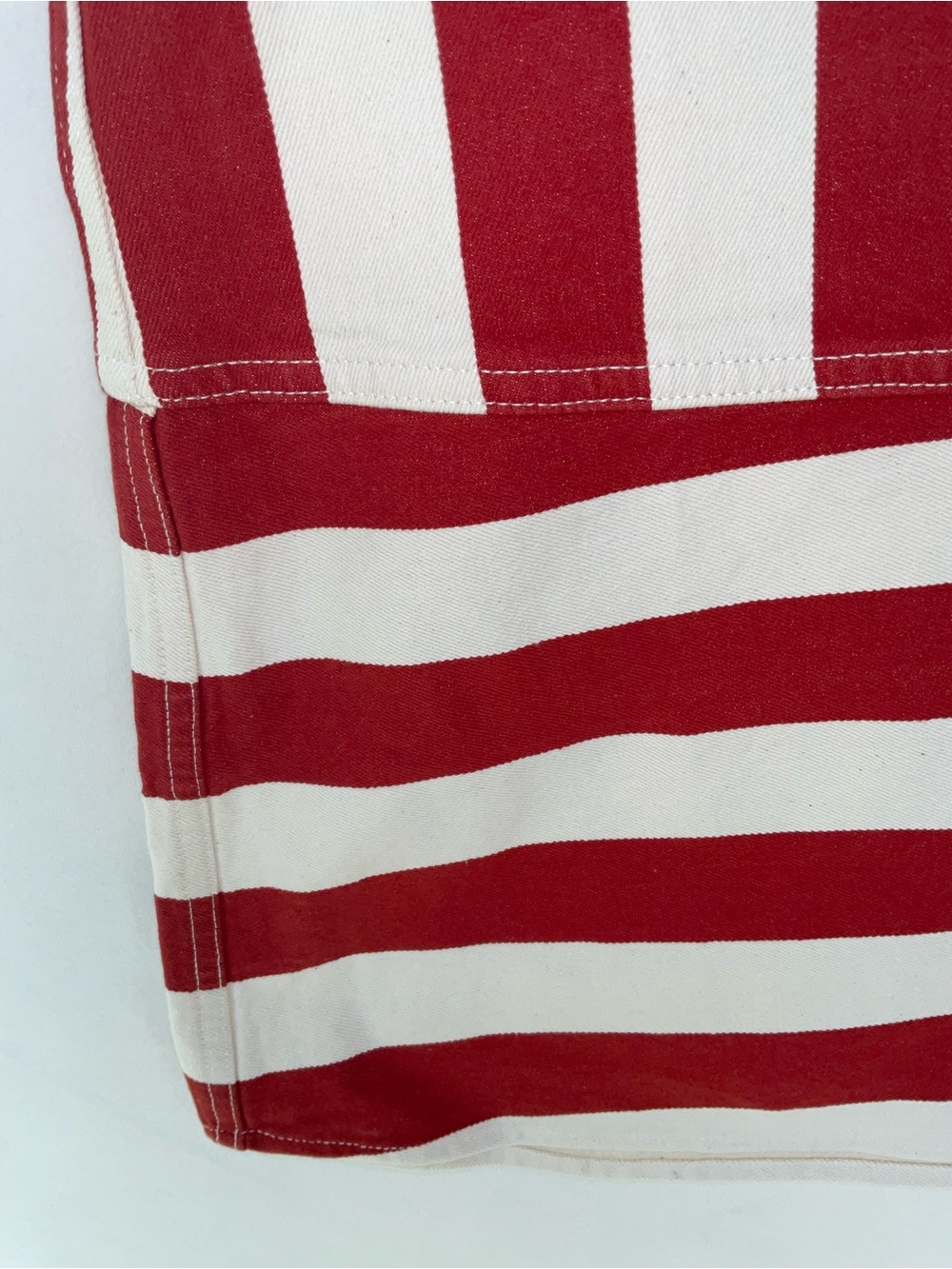 RHODE Nadine Vertical-Strip Midi Skirt with Patch Pockets - Picture 5 of 10